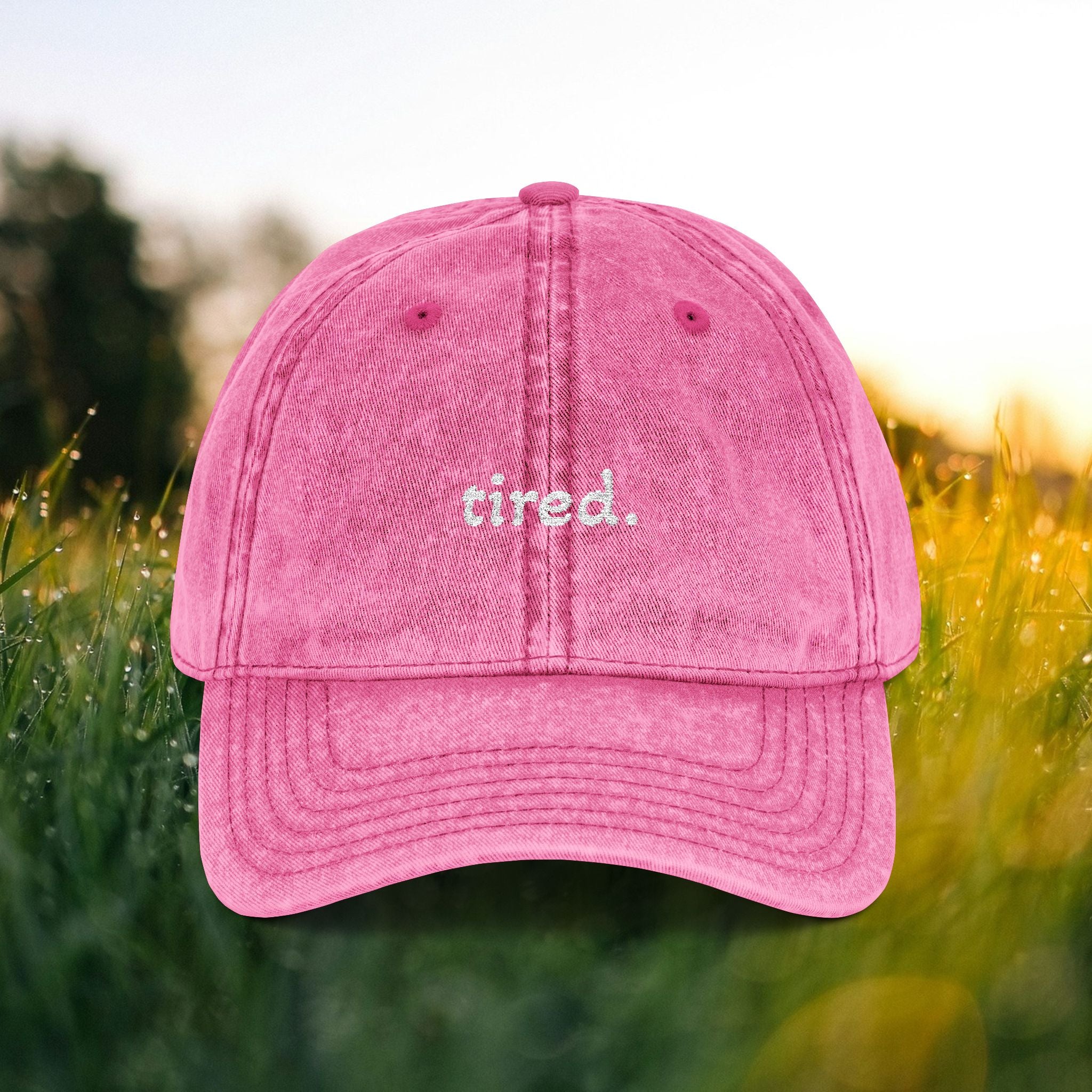 Vintage Embroidered Cap - Tired Hat for Casual Style, Gift for Friends, Everyday Wear, Relaxed Vibe, Summer Accessory